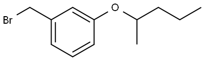 1-(bromomethyl)-3-(pentan-2-yloxy)benzene Structure