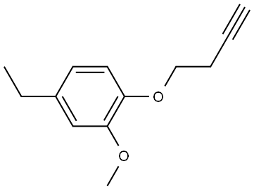 1-(3-Butyn-1-yloxy)-4-ethyl-2-methoxybenzene Structure