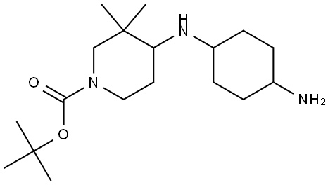 tert-butyl 4-((4-aminocyclohexyl)amino)-3,3-dimethylpiperidine-1-carboxylate Structure