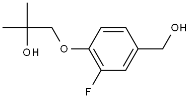 3-Fluoro-4-(2-hydroxy-2-methylpropoxy)benzenemethanol Structure