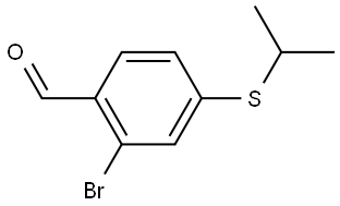 2-Bromo-4-[(1-methylethyl)thio]benzaldehyde Structure