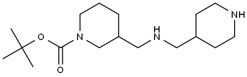 tert-butyl 3-(((piperidin-4-ylmethyl)amino)methyl)piperidine-1-carboxylate Structure