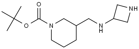 tert-butyl 3-((azetidin-3-ylamino)methyl)piperidine-1-carboxylate 구조식 이미지