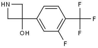 3-[3-Fluoro-4-(trifluoromethyl)phenyl]-3-azetidinol Structure