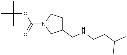 tert-butyl 3-((isopentylamino)methyl)pyrrolidine-1-carboxylate Structure