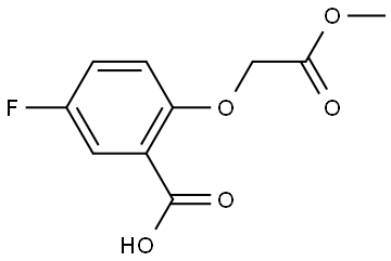 5-fluoro-2-(2-methoxy-2-oxoethoxy)benzoic acid Structure