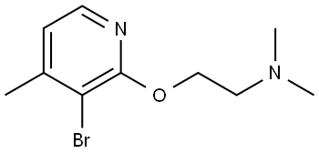 2-[(3-Bromo-4-methyl-2-pyridinyl)oxy]-N,N-dimethylethanamine Structure