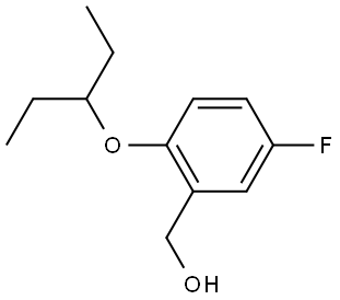 2-(1-Ethylpropoxy)-5-fluorobenzenemethanol Structure