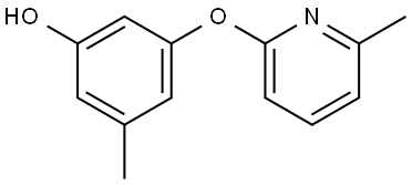 3-Methyl-5-[(6-methyl-2-pyridinyl)oxy]phenol Structure