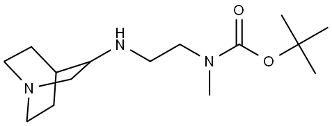 tert-butyl methyl(2-(quinuclidin-3-ylamino)ethyl)carbamate Structure