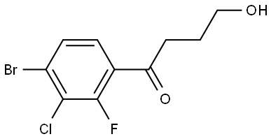 1-(4-Bromo-3-chloro-2-fluorophenyl)-4-hydroxy-1-butanone Structure