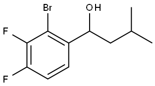 2-Bromo-3,4-difluoro-α-(2-methylpropyl)benzenemethanol Structure