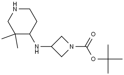 tert-butyl 3-((3,3-dimethylpiperidin-4-yl)amino)azetidine-1-carboxylate Structure