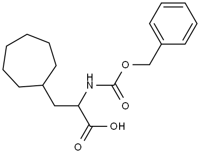 2-(((benzyloxy)carbonyl)amino)-3-cycloheptylpropanoic acid Structure