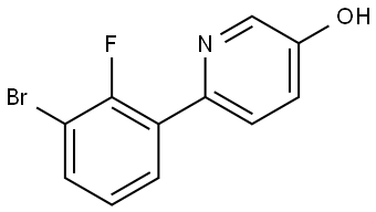 6-(3-Bromo-2-fluorophenyl)-3-pyridinol 구조식 이미지