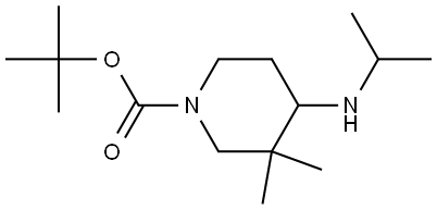 tert-butyl 4-(isopropylamino)-3,3-dimethylpiperidine-1-carboxylate Structure