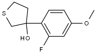 3-(2-Fluoro-4-methoxyphenyl)tetrahydrothiophene-3-ol Structure