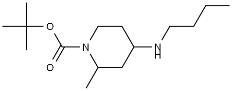 tert-butyl 4-(butylamino)-2-methylpiperidine-1-carboxylate Structure