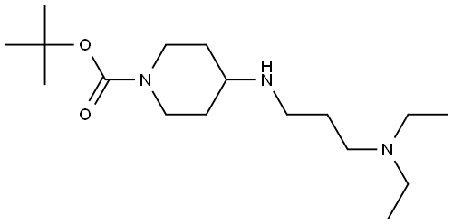 tert-butyl 4-((3-(diethylamino)propyl)amino)piperidine-1-carboxylate Structure