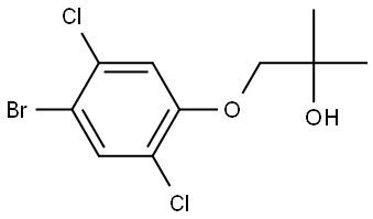 1-(4-Bromo-2,5-dichlorophenoxy)-2-methyl-2-propanol Structure