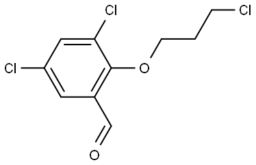 3,5-Dichloro-2-(3-chloropropoxy)benzaldehyde Structure