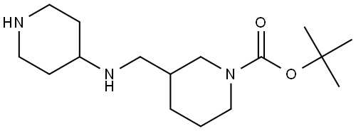 tert-butyl 3-((piperidin-4-ylamino)methyl)piperidine-1-carboxylate Structure