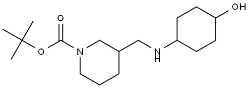 tert-butyl 3-(((4-hydroxycyclohexyl)amino)methyl)piperidine-1-carboxylate Structure