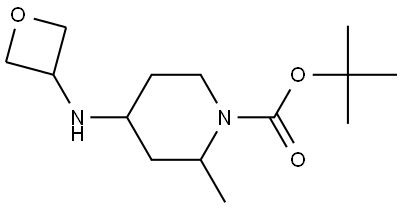 tert-butyl 2-methyl-4-(oxetan-3-ylamino)piperidine-1-carboxylate Structure