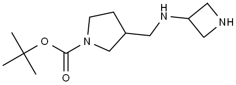 tert-butyl 3-((azetidin-3-ylamino)methyl)pyrrolidine-1-carboxylate Structure