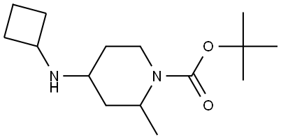 tert-butyl 4-(cyclobutylamino)-2-methylpiperidine-1-carboxylate Structure