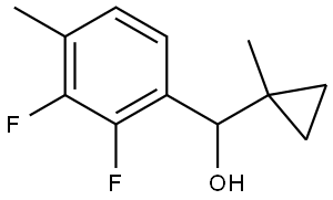 2,3-Difluoro-4-methyl-α-(1-methylcyclopropyl)benzenemethanol Structure