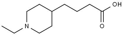 4-Piperidinebutanoic acid, 1-ethyl- Structure