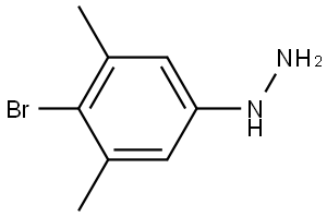 (4-Bromo-3,5-dimethylphenyl)hydrazine Structure