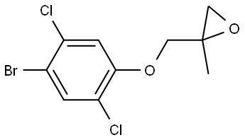 2-[(4-Bromo-2,5-dichlorophenoxy)methyl]-2-methyloxirane Structure