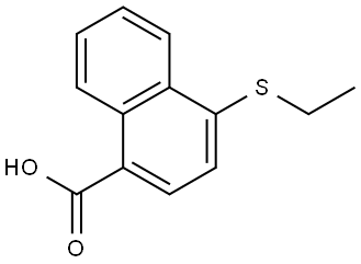 4-(Ethylthio)-1-naphthalenecarboxylic acid Structure