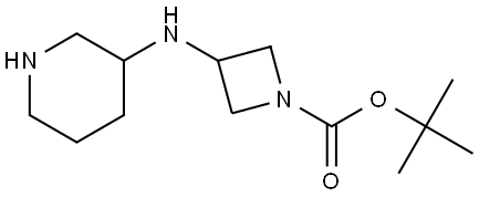 tert-butyl 3-(piperidin-3-ylamino)azetidine-1-carboxylate Structure