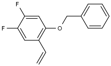 1-(Benzyloxy)-4,5-difluoro-2-vinylbenzene Structure