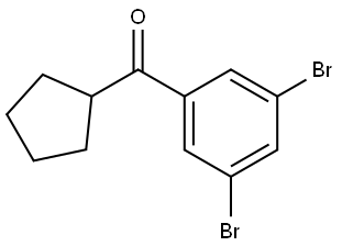 Cyclopentyl(3,5-dibromophenyl)methanone Structure