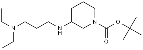 tert-butyl 3-((3-(diethylamino)propyl)amino)piperidine-1-carboxylate Structure