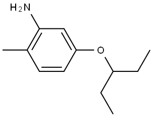 5-(1-Ethylpropoxy)-2-methylbenzenamine Structure