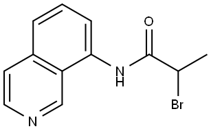 2-Bromo-N-8-isoquinolinylpropanamide Structure