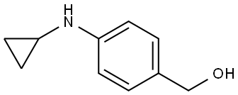 (4-(cyclopropylamino)phenyl)methanol Structure