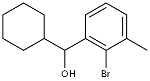 2-Bromo-α-cyclohexyl-3-methylbenzenemethanol Structure