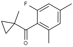 (2-Fluoro-4,6-dimethylphenyl)(1-methylcyclopropyl)methanone Structure