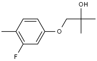 1-(3-Fluoro-4-methylphenoxy)-2-methyl-2-propanol Structure