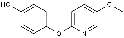 4-[(5-Methoxy-2-pyridinyl)oxy]phenol Structure