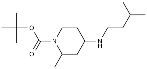 tert-butyl 4-(isopentylamino)-2-methylpiperidine-1-carboxylate Structure