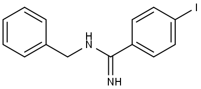 N-Benzyl-4-iodobenzenecarboximidamide Structure