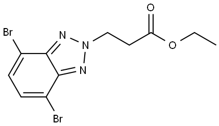 ethyl 3-(4,7-dibromo-2H-benzo[d][1,2,3]triazol-2-yl)propanoate Structure