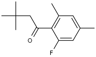 1-(2-Fluoro-4,6-dimethylphenyl)-3,3-dimethyl-1-butanone Structure